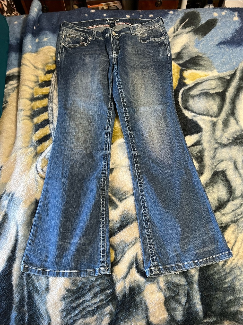 Amethyst Jeans Women's Blue Flare Jeans